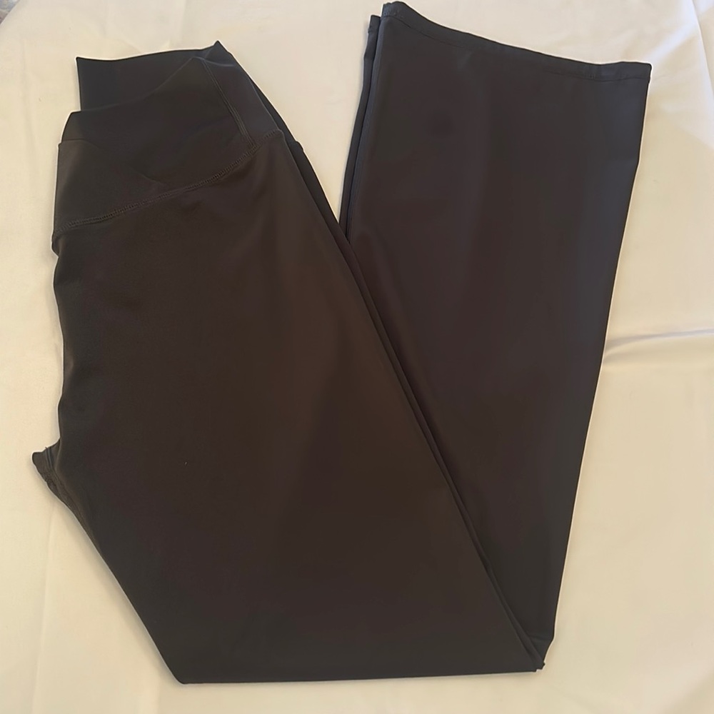 Yoga Pants Sz lg gray stretchy Top Yoga for dress or casual
